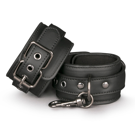 Handschellen : Schwarz Leather Handcuffs