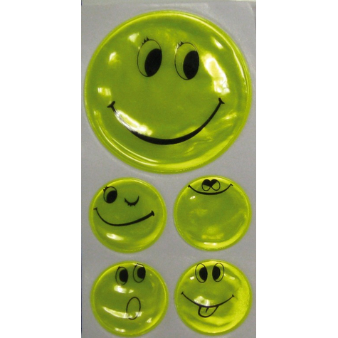 Reflex Sticker Set Smily Self-Adhesive