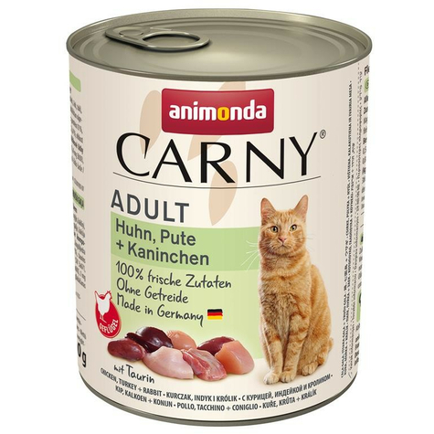 Animonda Cat Dose Carny Adult Huhn, Pute + Kaninchen 800