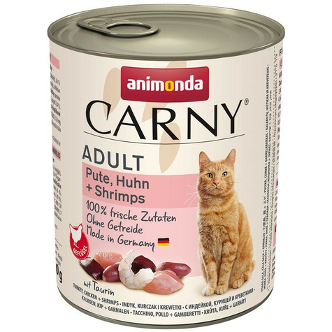 Animonda Cat Dose Carny Adult Pute, Huhn + Shrimps 800g