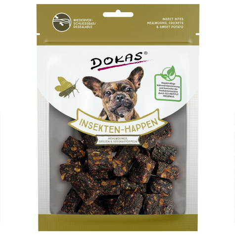 Dokas Dog Snack Insect Bites Meal Worms, Crickets, Sweet