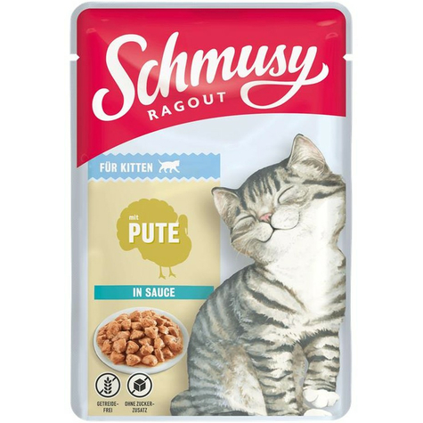 Schmusy Ragout Kitten Mit Pute In Sauce 100g