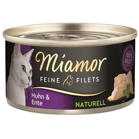 Miamor Feine Filets Naturell Huhn & Ente 80g