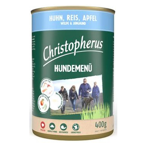 Christopherus Hundemenü -Junior Mit Huhn, Reis, Apfel 4