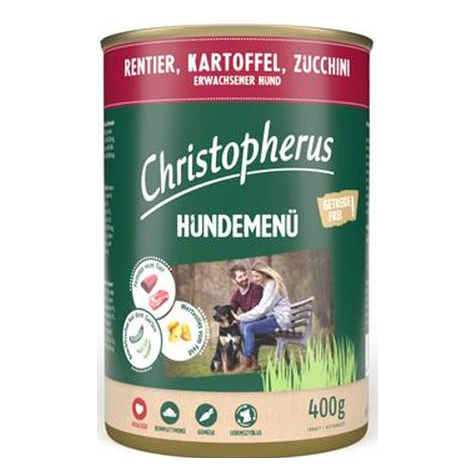 Christopherus Hundemenü -Adult Mit Rentier, Kartoffel,