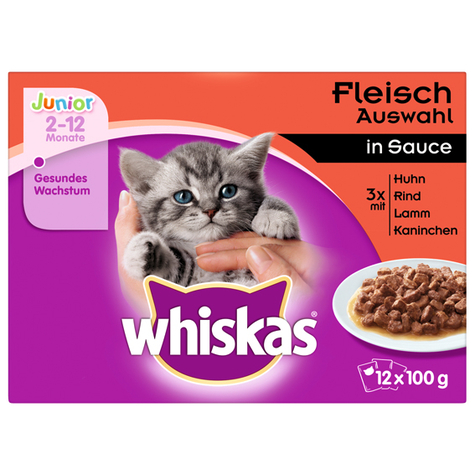 whiskas portionsbeutel multipack junior fleischau