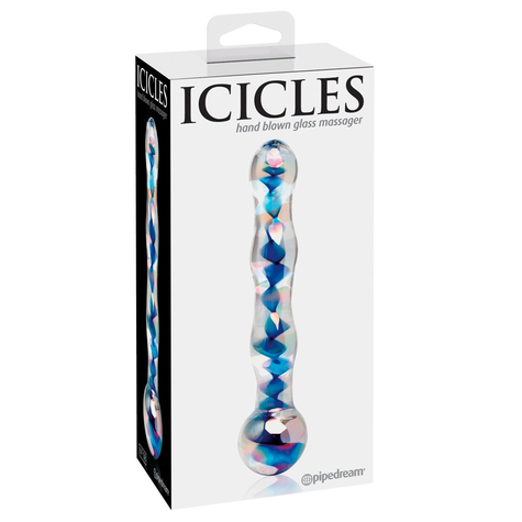 Dildo Icicles No. 8 Clear/Blue
