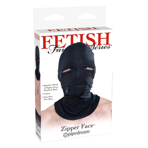 Maske Ffs Zipper Face Hood Black