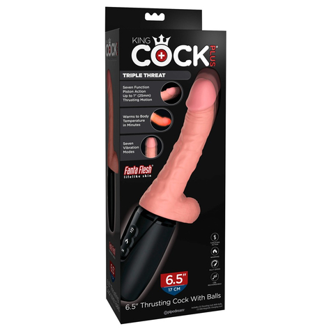 Vibrator Mit Stoßfunktion Kcp 6,5 Thrusting Cock With Ba