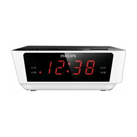 Philips Aj3115/12 Clock Radio, Silver