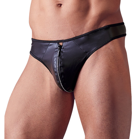 Panties And Boxer Shorts: Men's G-String With Rhinestone Zip