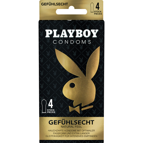 Playboy Condoms Gefühlsecht 4er