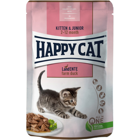 Happy Cat Pouch Young Land Duck 85g