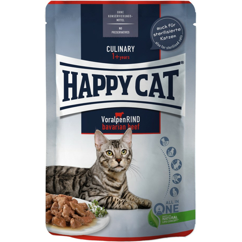 Happy Cat Pouch Culinary Voralpen Rind 85g