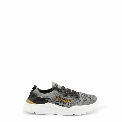 Schuhe & Sneakers & Kinder & Shone & 155-001_Grey-Gold & Grau