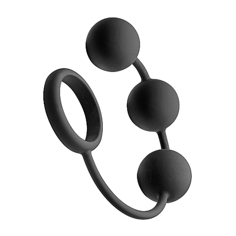 Penisringe : Silikon Cock Ring With 3 Weighted Balls