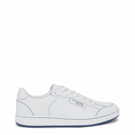 Schuhe & Sneakers & Herren & Trussardi & 77a00131_W656_White-Blu & Weiß