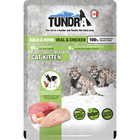 Tundra Cat Kitt Kalb+Huhn 85gp