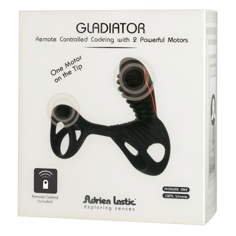 Penisringe : Adrien Lastic Gladiator Remote Controlled Vibrating Cock Ring