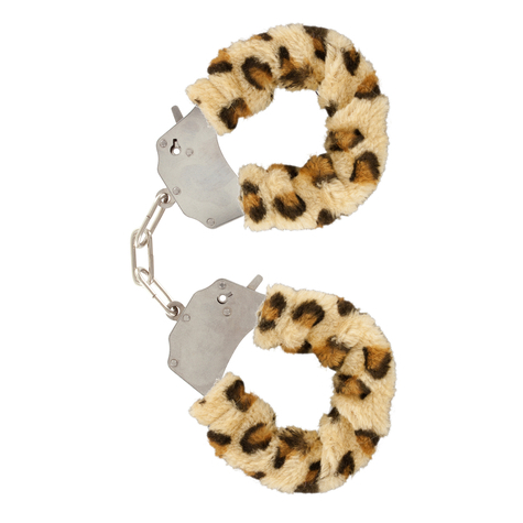 Handschellen : Furry Fun Cuffs Leopard Plush Toyjoy 8713221063427