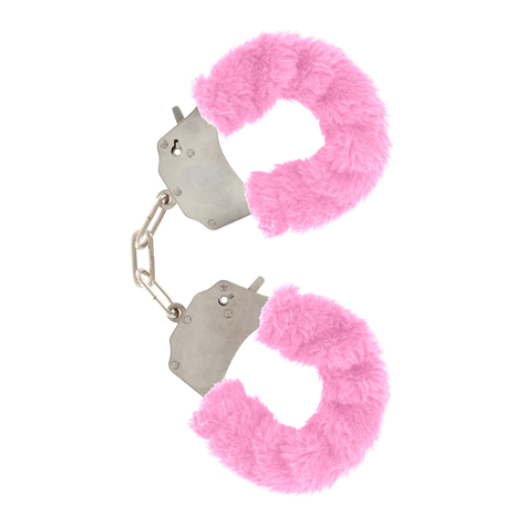 Handschellen : Furry Fun Cuffs Pink Plush Toyjoy 8713221063366