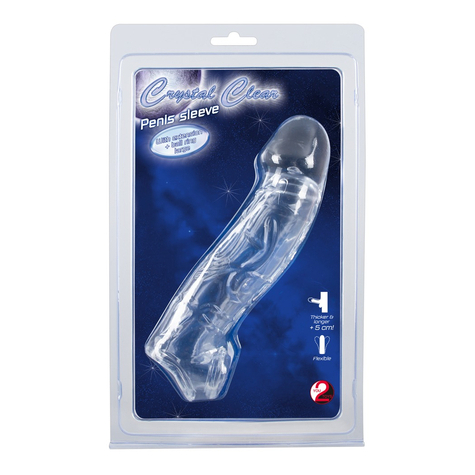 Penissleeve Crystal Clear Penis Sleeve Wit