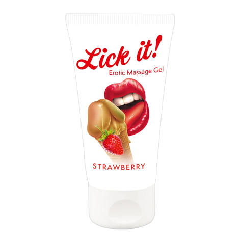 Gleitmittel Lick It! Strawberry 50 Ml