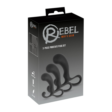 Prostata-Plug Rebel 3-Piece Prostate Plug Se