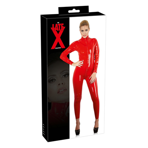 Catsuit Latex Catsuit Rot Xl