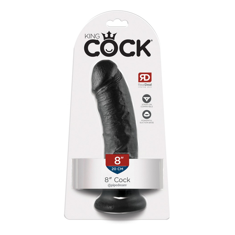 King Cock 8 Inch Black