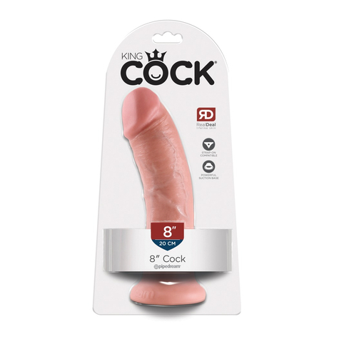 King Cock 8 Inch Skin-Coloured