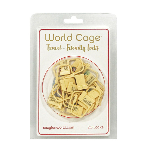 World Cage - Travel Friendly Locks For Chastity Sets (20 Pieces)