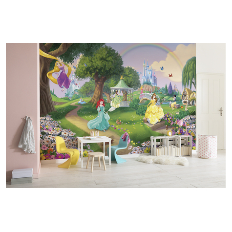 Photomurals  Photo Wallpaper - Disney Princess Rainbow - Size 368 X 254 Cm