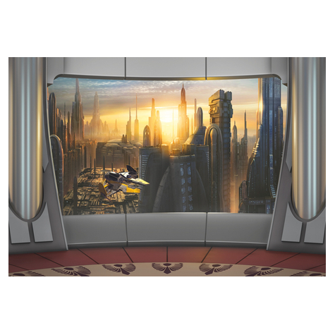Photomurals  Photo Wallpaper - Star Wars Coruscant View - Size 368 X 254 Cm