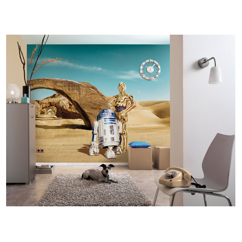 Photomurals  Photo Wallpaper - Star Wars Lost Droids - Size 368 X 254 Cm