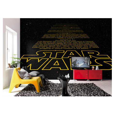 Papier Fototapete - Star Wars Intro - Größe 368 X 254 Cm