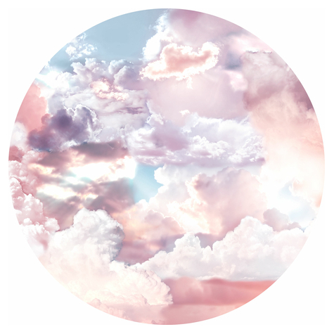 Selbstklebende Vlies Fototapete/Wandtattoo - Candy Sky - Größe 125 X 125 Cm