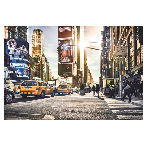 Vlies Fototapete - Times Square - Größe 368 X 248 Cm