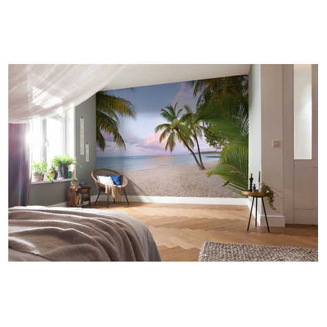 Non-Woven Wallpaper - Paradise Morning - Size 368 X 248 Cm
