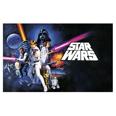 Vlies Fototapete - Star Wars Poster Classic 1 - Größe 400 X 250 Cm