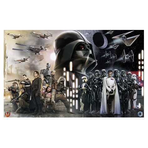 Vlies Fototapete - Star Wars Collage - Größe 400 X 250 Cm