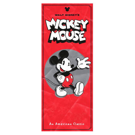 Vlies Fototapete - Mickey American Classic - Größe 100 X 250 Cm