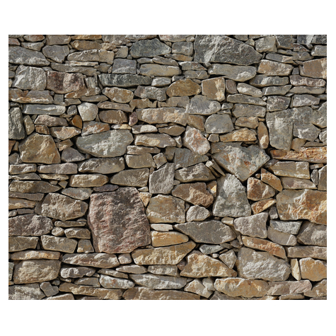 Non-Woven Wallpaper - Stone Wall - Size 300 X 250 Cm