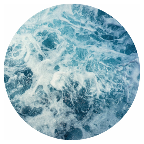 Selbstklebende Vlies Fototapete/Wandtattoo - Ocean Twist - Größe 125 X 125 Cm