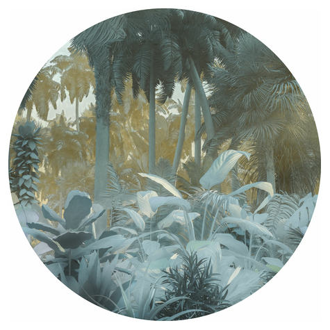Selbstklebende Vlies Fototapete/Wandtattoo - Exotic Jungle - Größe 125 X 125 Cm