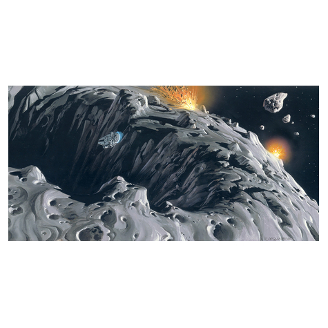 Vlies Fototapete - Star Wars Classic Rmq Asteroid - Größe 500 X 250 Cm