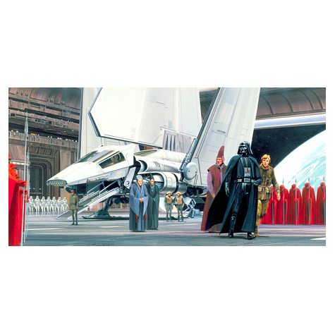 Vlies Fototapete - Star Wars Classic Rmq Death Star Shuttle Dock - Größe 500 X 250 Cm