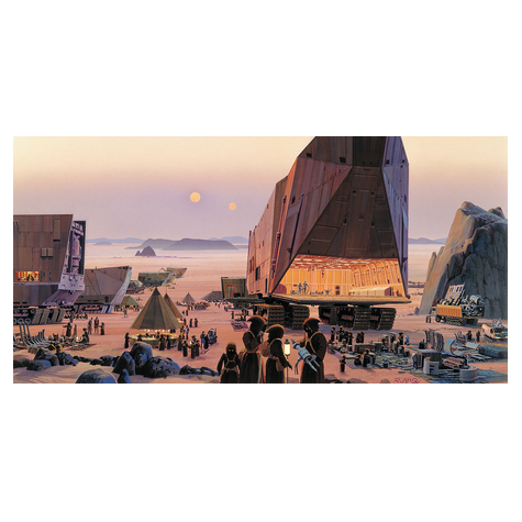 Vlies Fototapete - Star Wars Classic Rmq Java Market - Größe 500 X 250 Cm