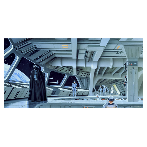Non-Woven Wallpaper - Star Wars Classic Rmq Stardestroyer Deck - Size 500 X 250 Cm