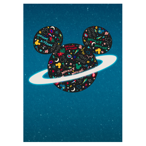 Vlies Fototapete - Planet Mickey - Größe 200 X 280 Cm